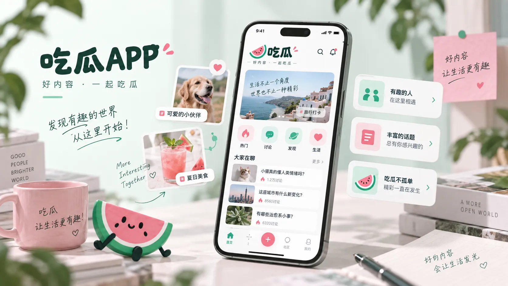 手机端内容浏览示意